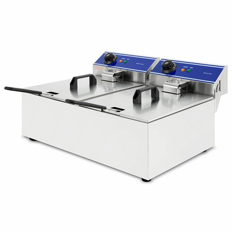 DOUBLE TANK COUNTERTOP COMMERCIAL DEEP FAT FRYER